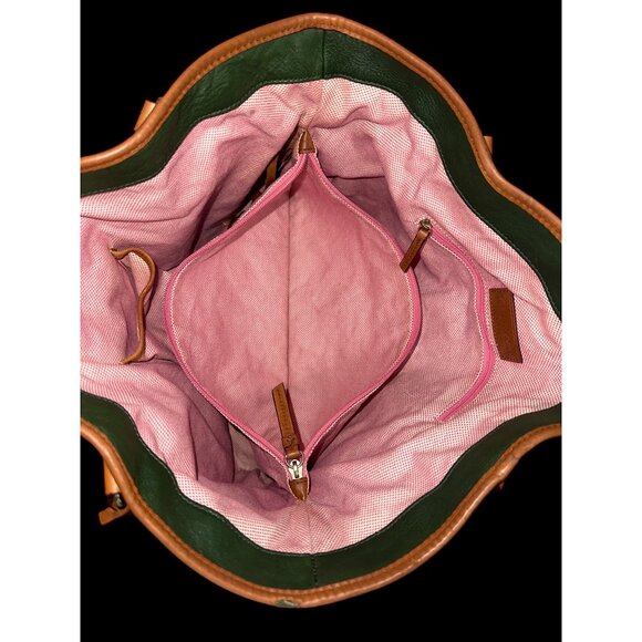 Dooney & Bourke Kristen Tote K0263269 Dark Green Florentine Leather Shoulder Bag - Picture 10 of 12